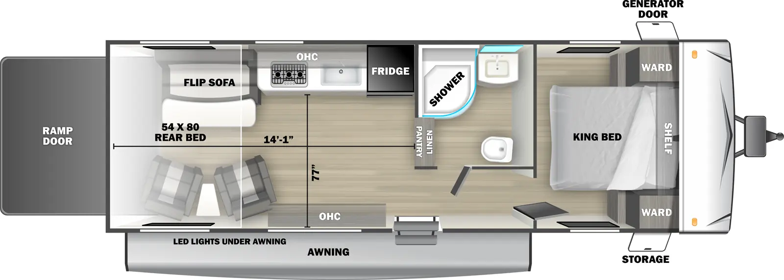 Stealth 2530SLE Floorplan